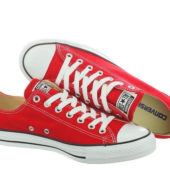 Converse Chuck Taylor All Star Ox Low Top Unisex Sneakers (Red) Men 7 / Women 9 - Picture 2 of 12